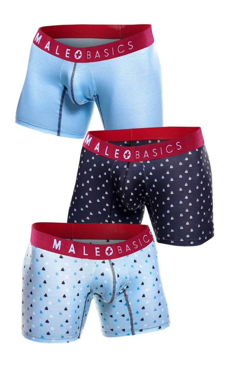 MaleBasics 3-Pack Boxer Brief  Boats