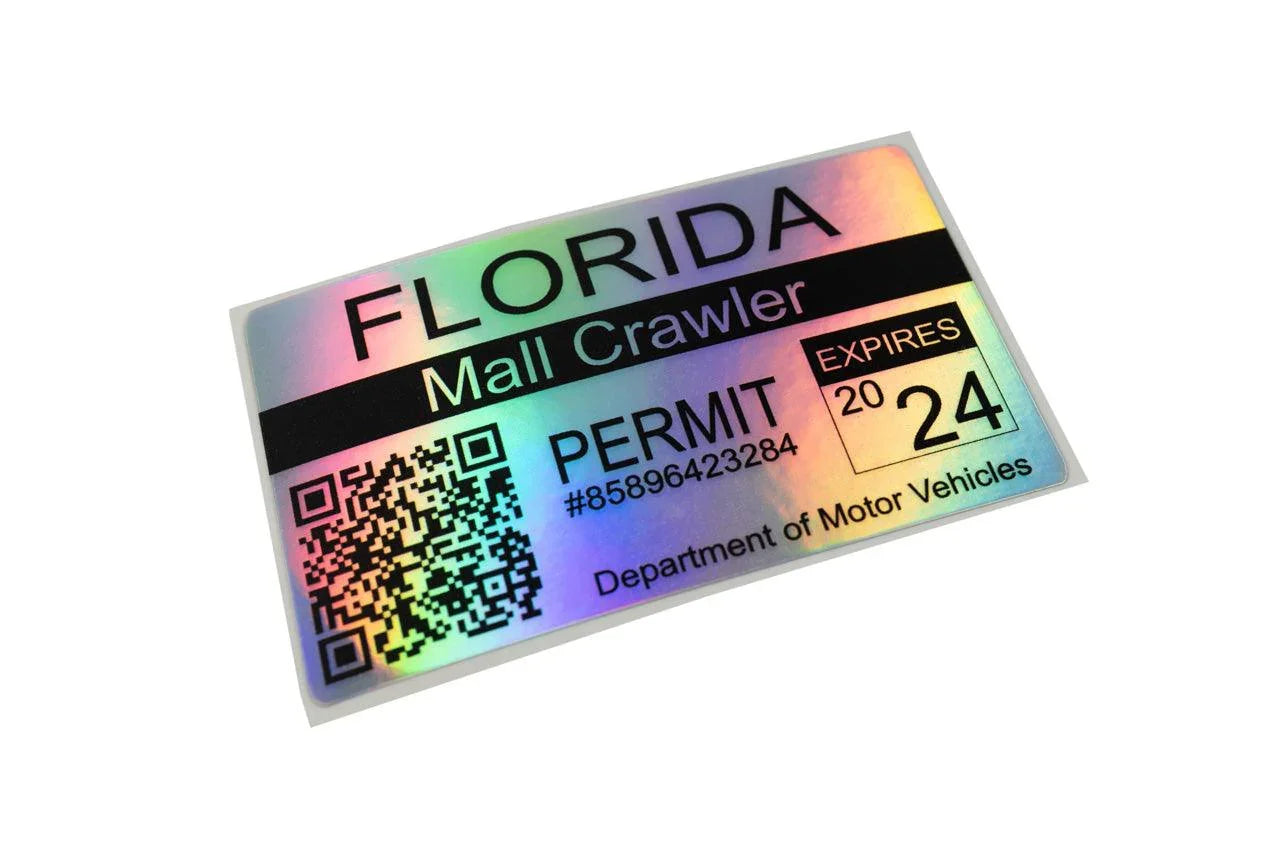 Mall Crawler Permit Sticker 3.5&amp;quot; - All States