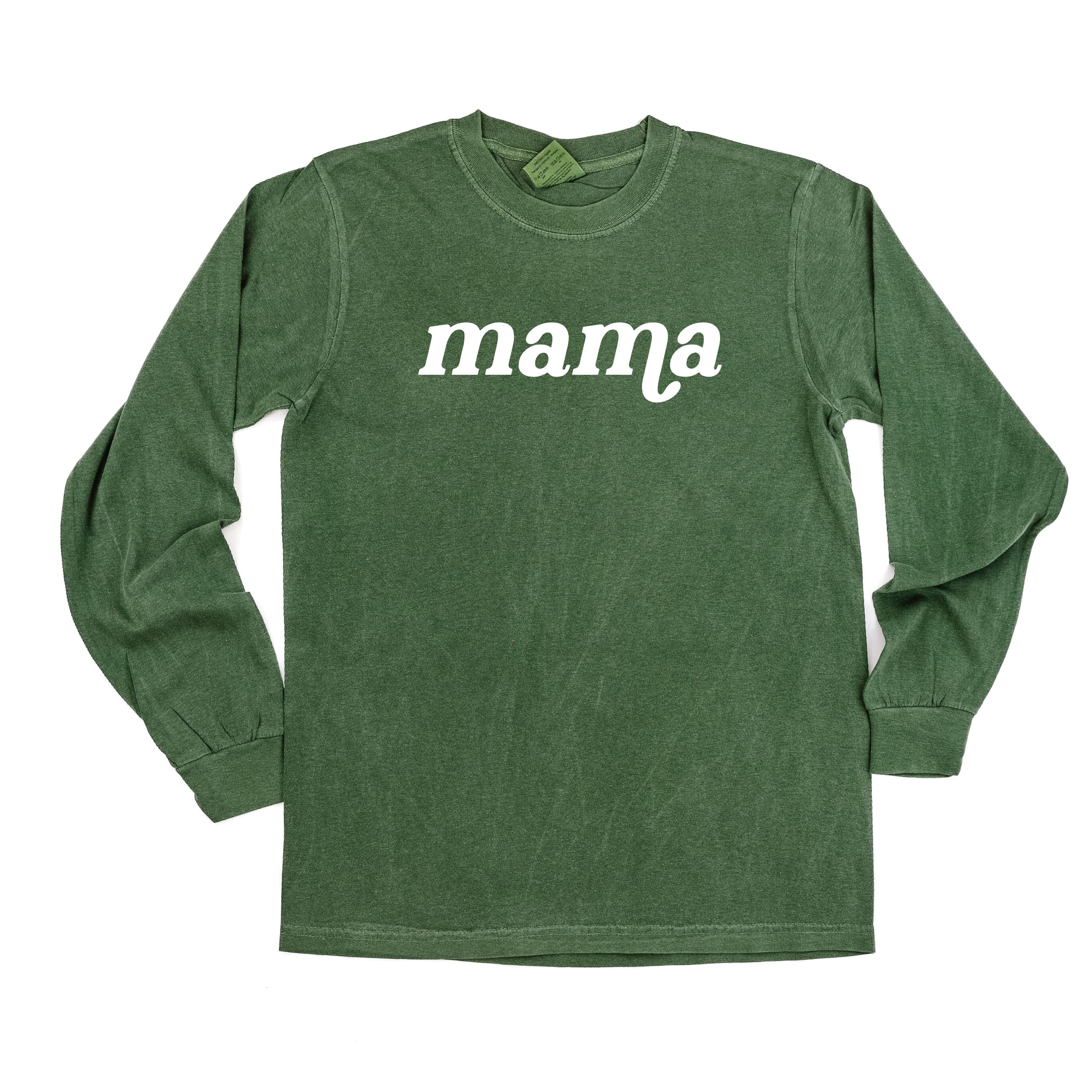 LONG SLEEVE COMFORT COLORS TEE w/ Puff Print MAMA