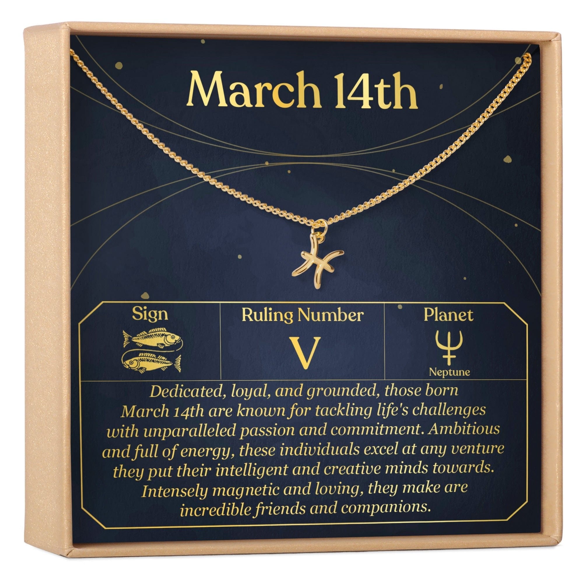 MARCH 14TH PISCES NECKLACE