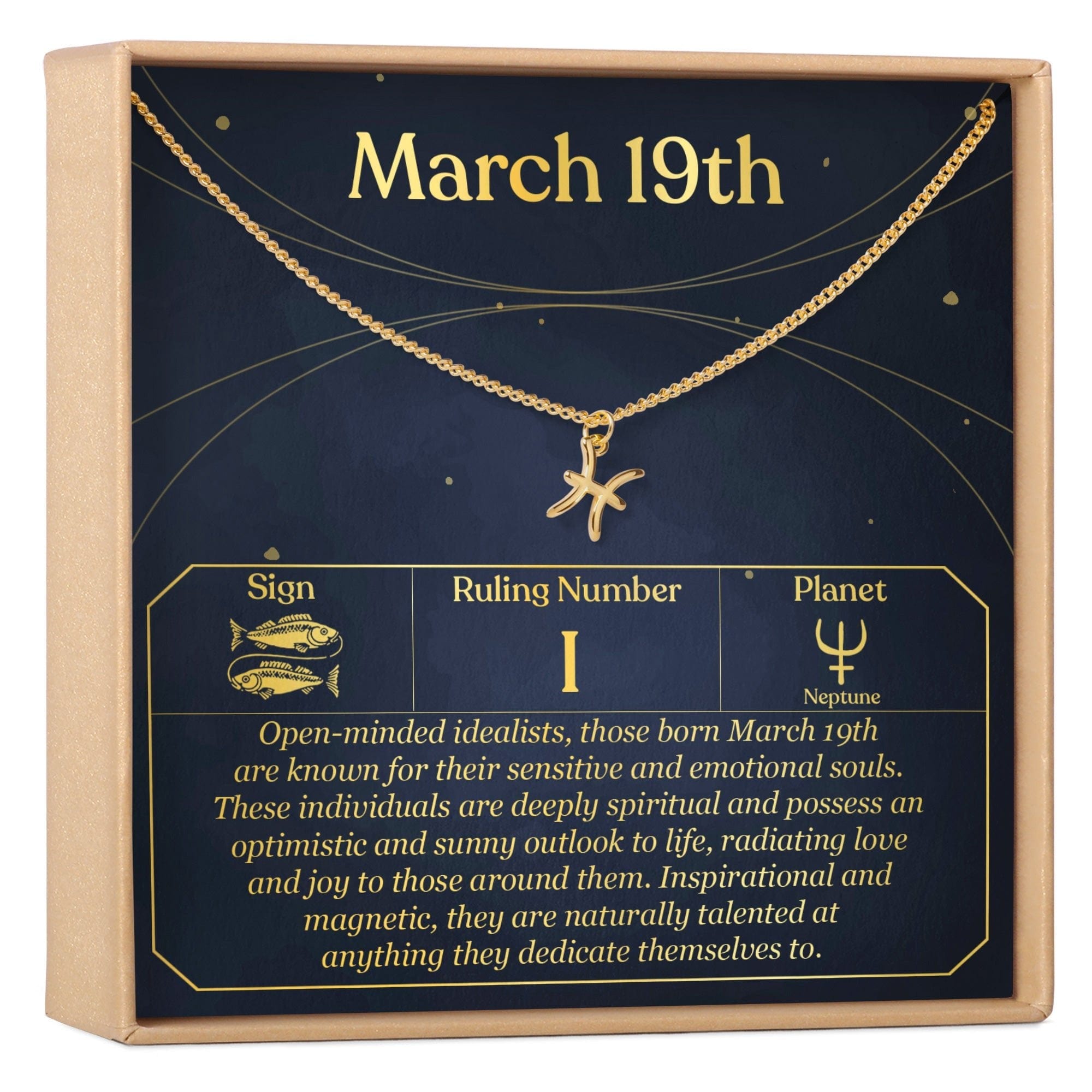 MARCH 19TH PISCES NECKLACE