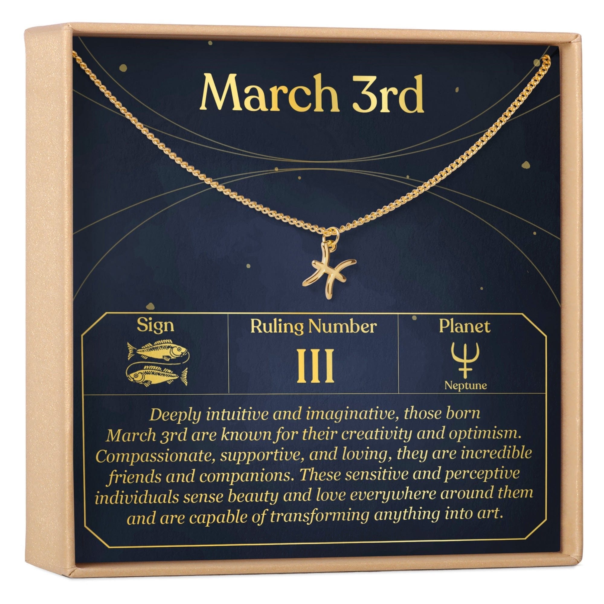 MARCH 3RD PISCES NECKLACE