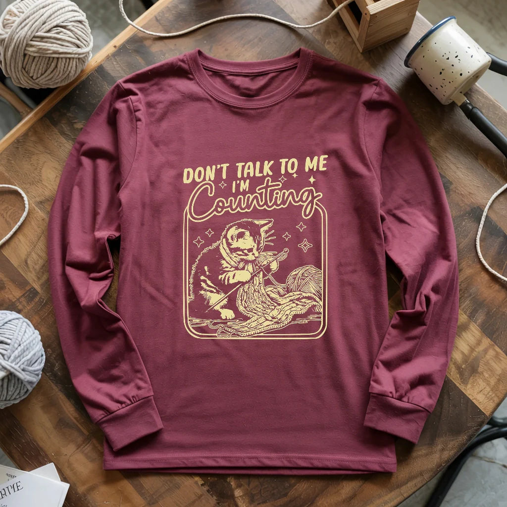 Shh, I&amp;#39;m counting Long Sleeve T-shirt