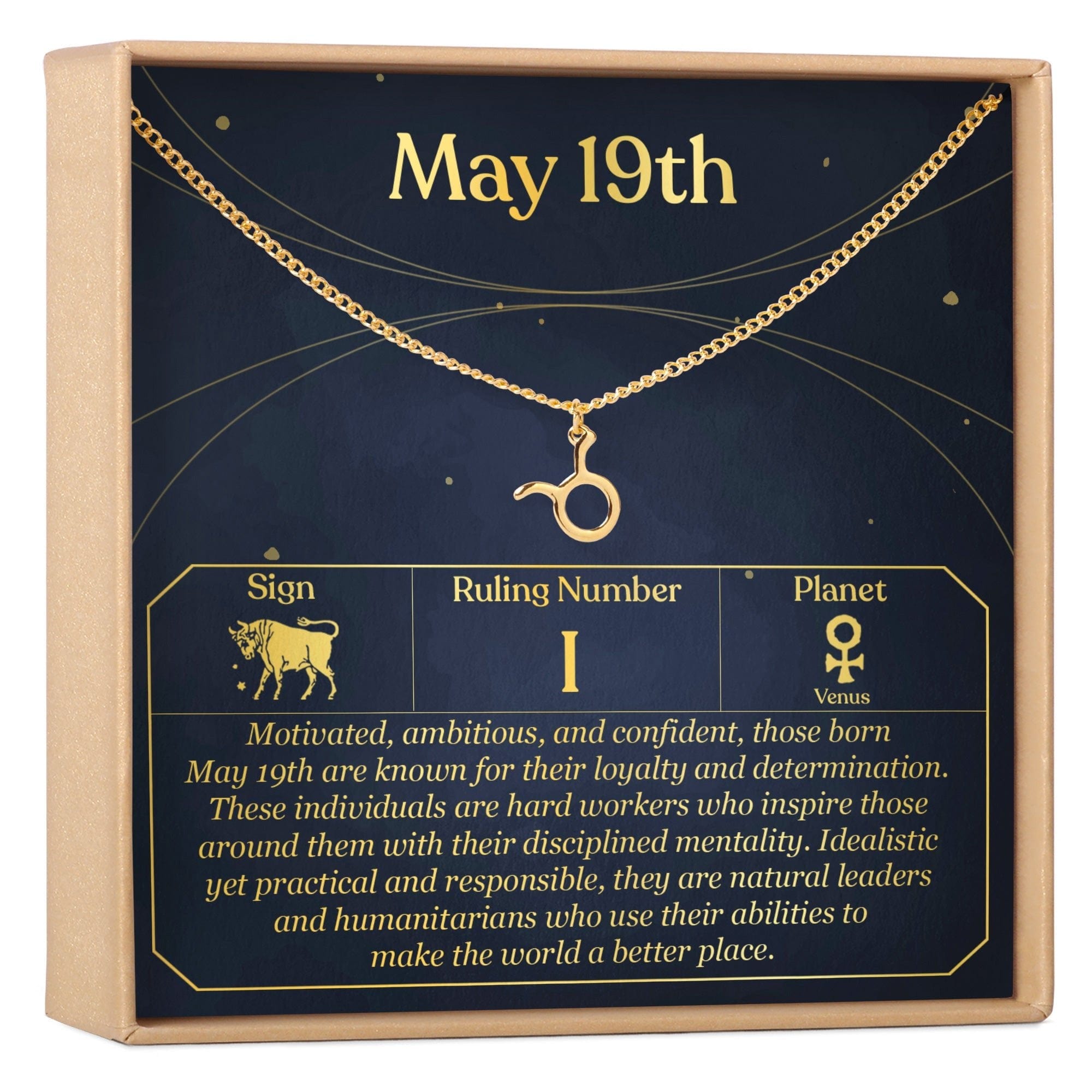MAY 19TH TAURUS NECKLACE