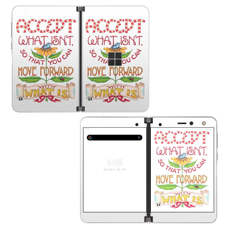 Accept What Isn&amp;#39;t - Microsoft Surface Duo Skin