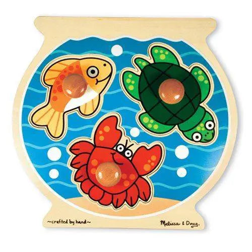 Melissa &amp;amp; Doug - Fish Bowl Jumbo Knob Puzzle