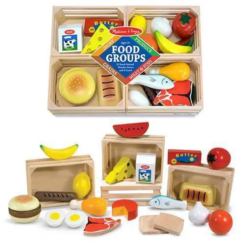 Melissa &amp;amp; Doug - Food Groups Wooden Play Set