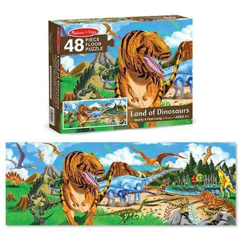 Melissa &amp;amp; Doug- Land of Dinosaur Floor Puzzle