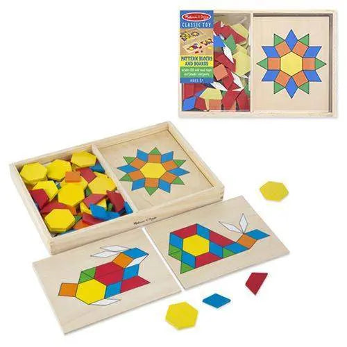 Melissa &amp;amp; Doug - Pattern Blocks And Boards