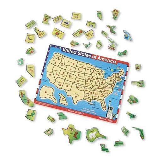 Melissa &amp;amp; Doug - U.S.A. Map Sound Puzzle