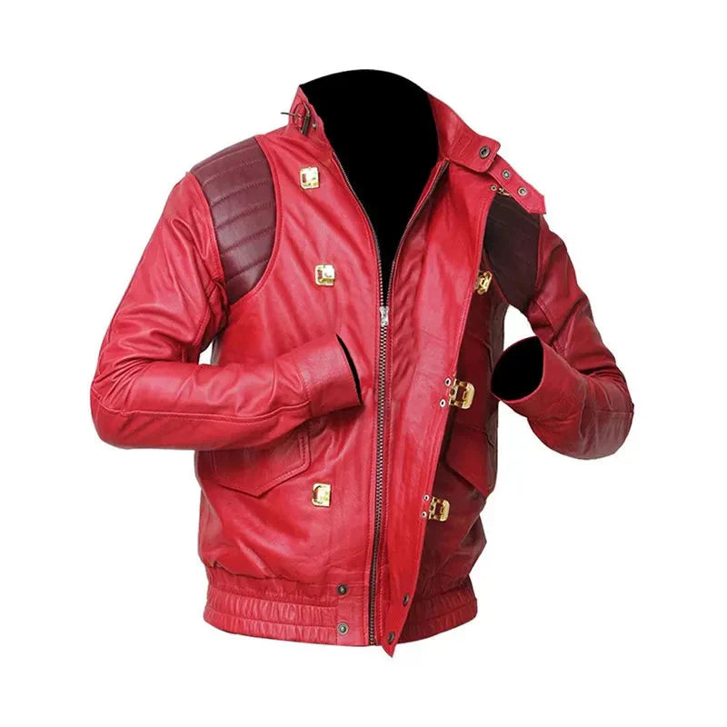 Men’s Akira Kaneda Red Leather Jacket
