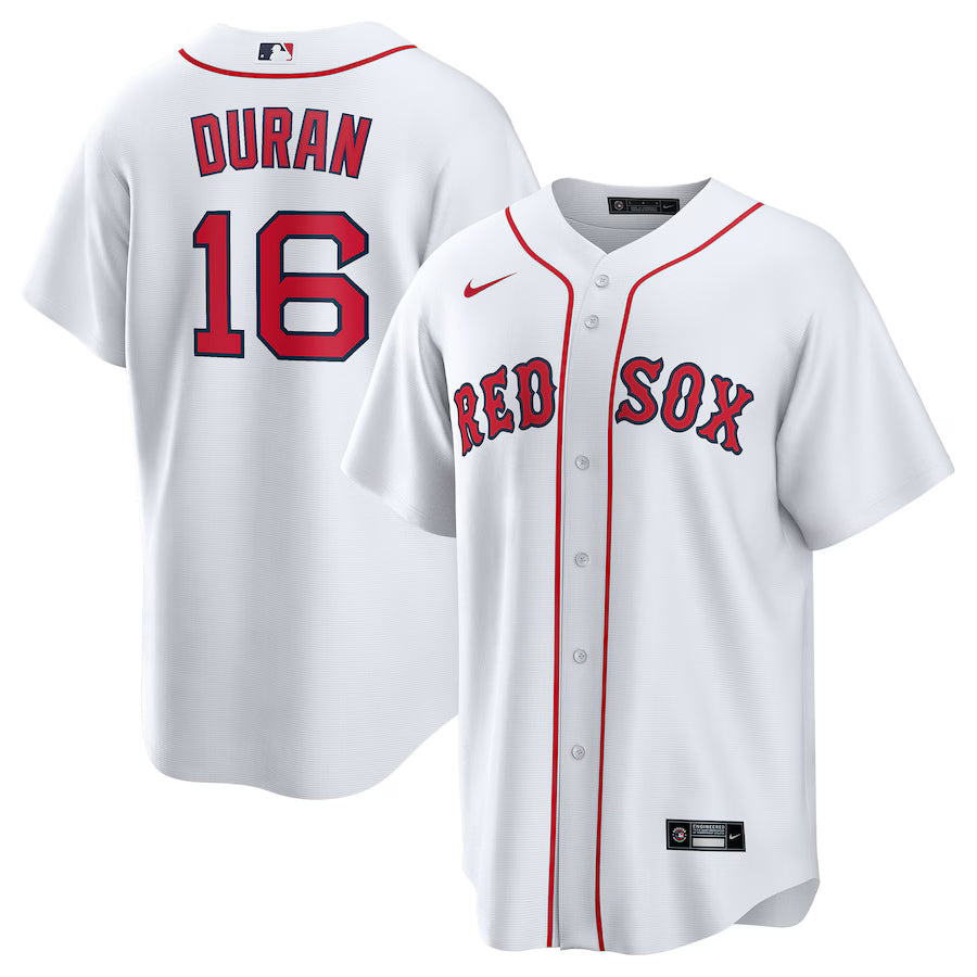 Men&amp;#39;s Boston Red Sox Jarren Duran Nike White Home Replica Player Jersey