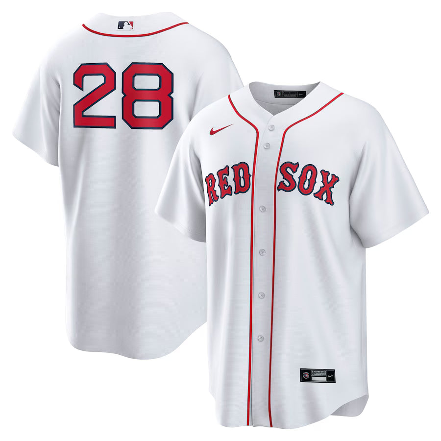 Men&amp;#39;s Boston Red Sox Kristian Campbell Nike White Home Replica Jersey