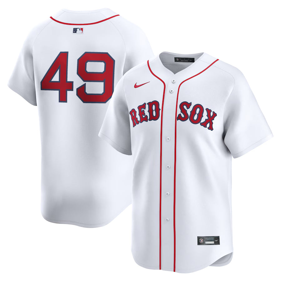 Men&amp;#39;s Boston Red Sox Tim Wakefield Nike White Home Limited Player Jersey