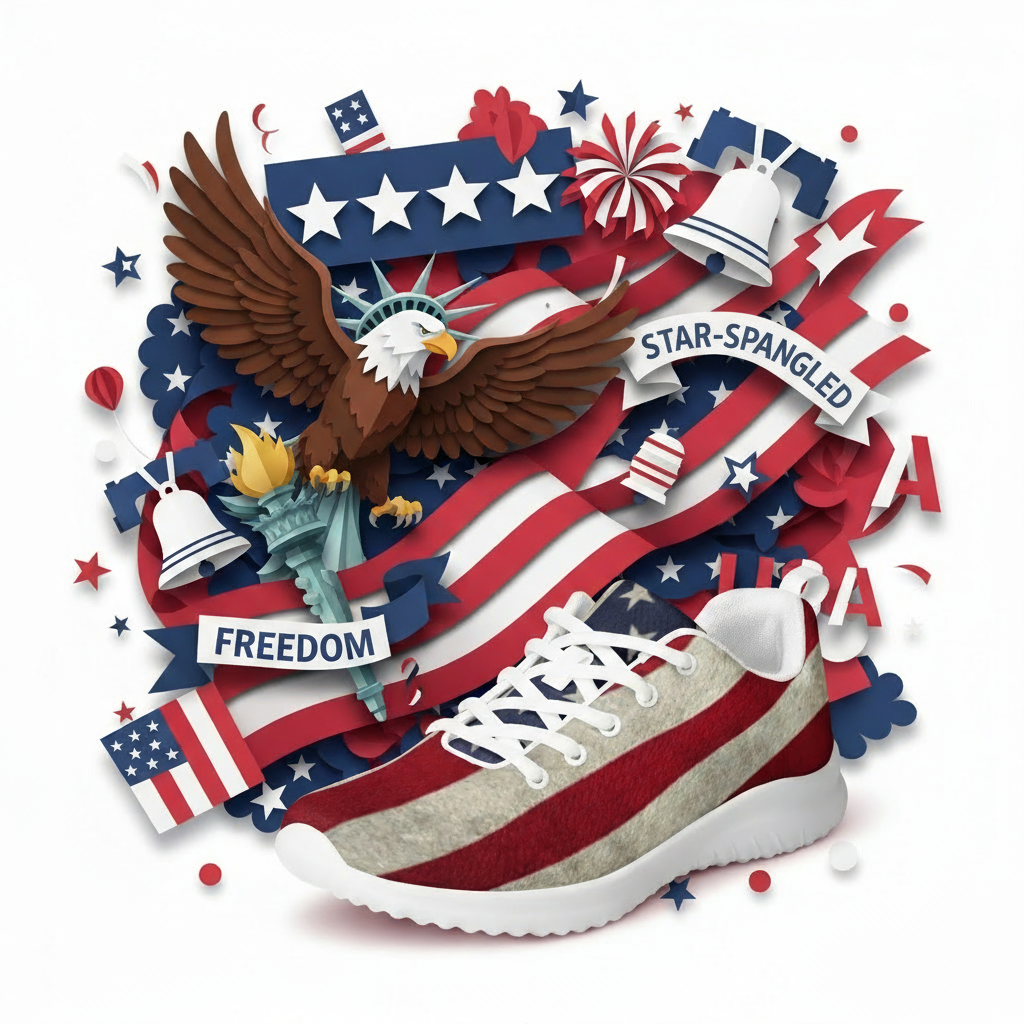 Men&amp;#39;s Star-Spangled Sneaks: Shoe Off Your Patriotism!