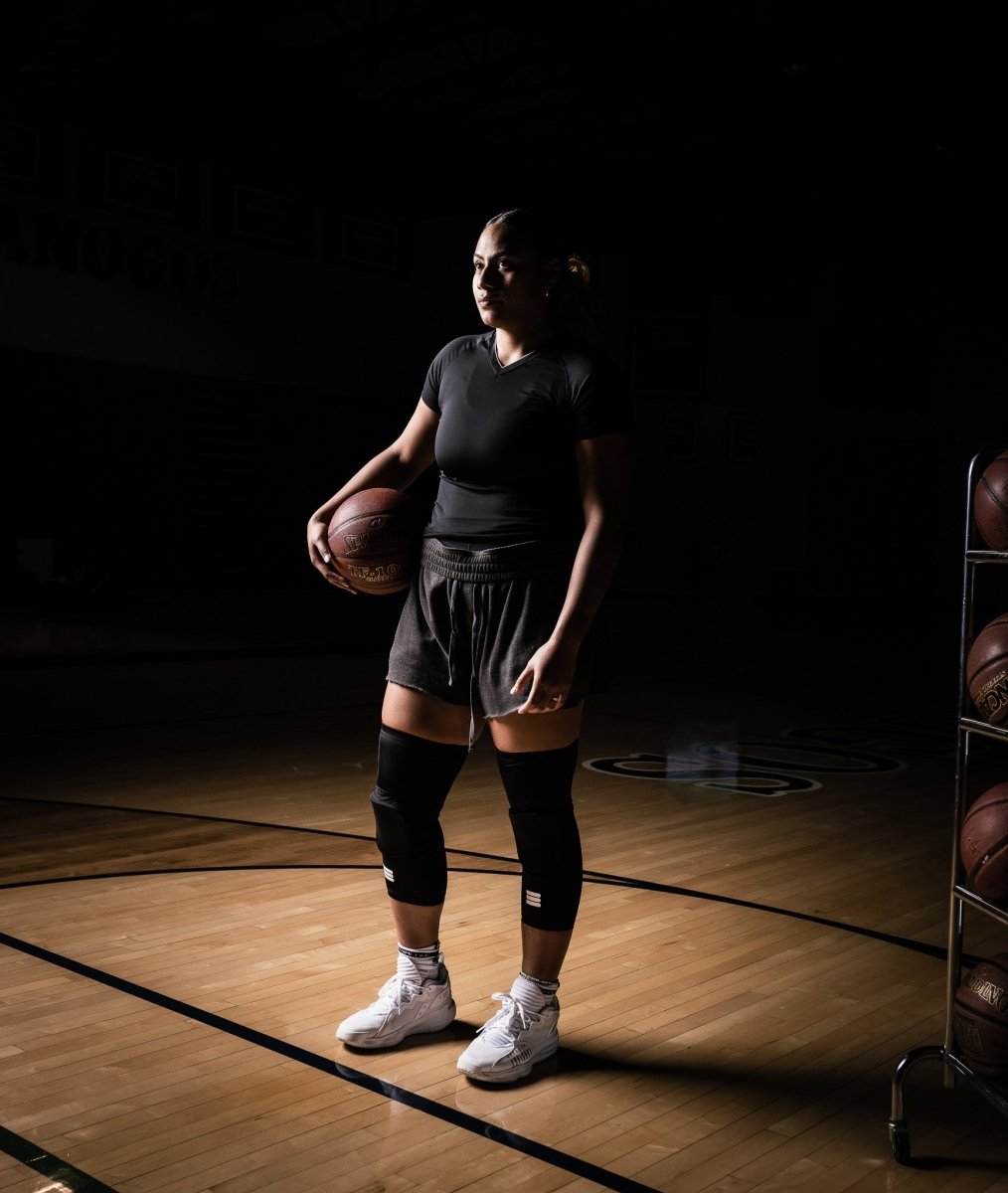 Mid-Length Padded Knee Sleeve - Black