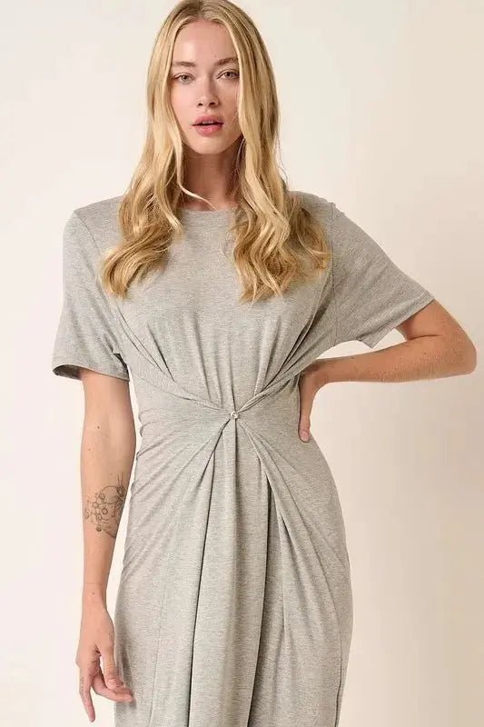 Side Slit Dress Women&amp;#39;s Casual Mini Dress USA Ship Soft &amp;amp; Flattering