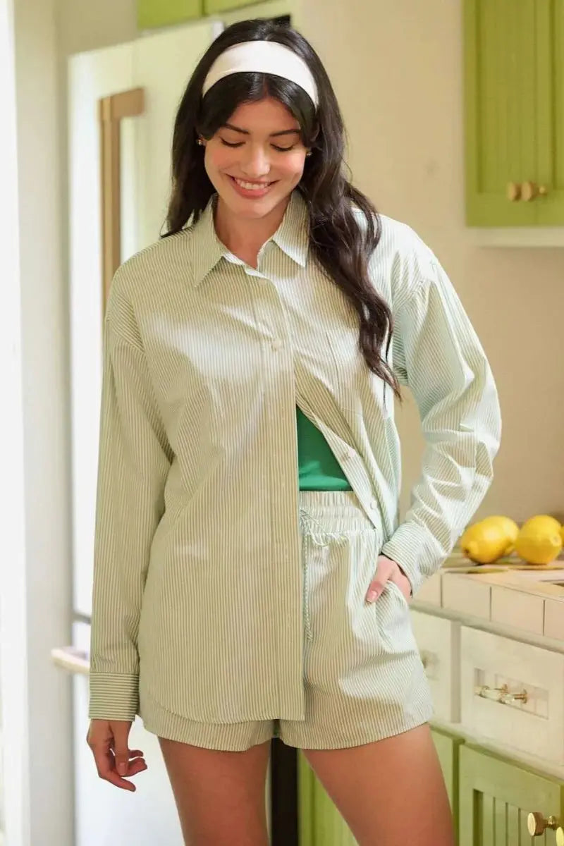 Trendsi Striped Set Women&amp;#39;s Casual Two Piece Set | Soft &amp;amp; USA Shipped