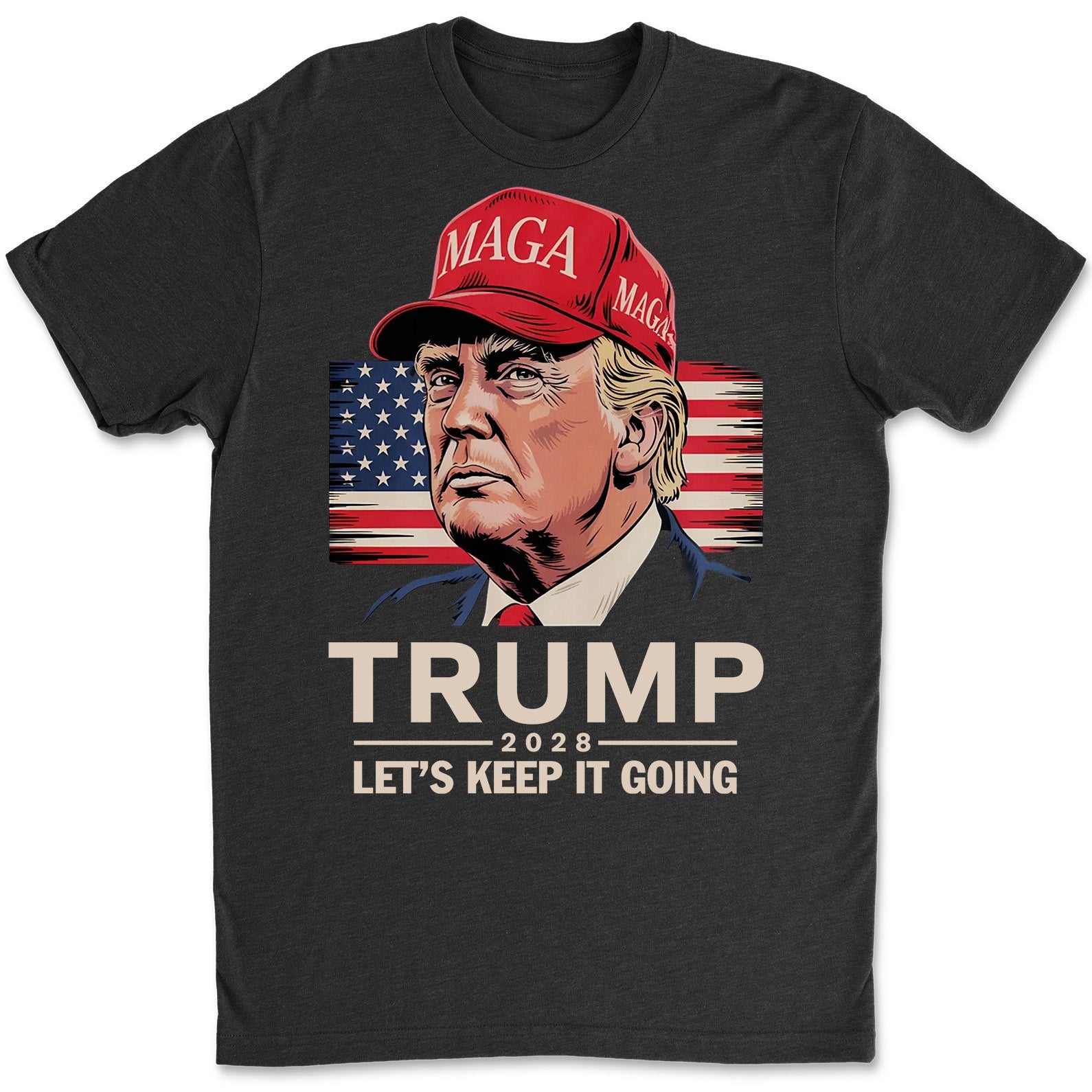 Trump 2028 Shirt | Let&amp;#39;s Keep It Going Shirt | Conservative Election Apparel | Pro-Trump Political Support T-Shirt GOP | MAGA Tee 682283