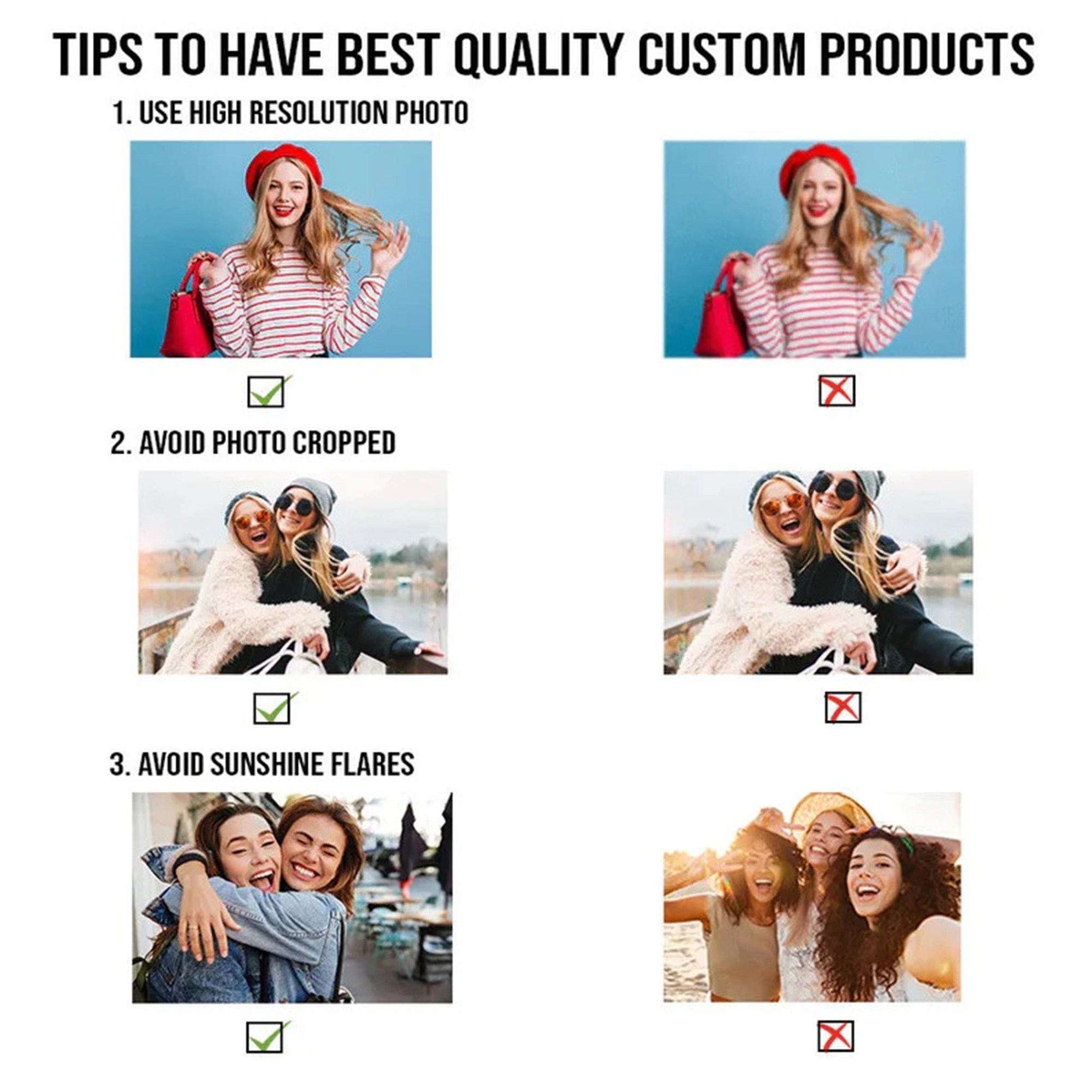 Custom Shape Family Photo Christmas Ornament, Picture Transparent Acrylic Ornament C821