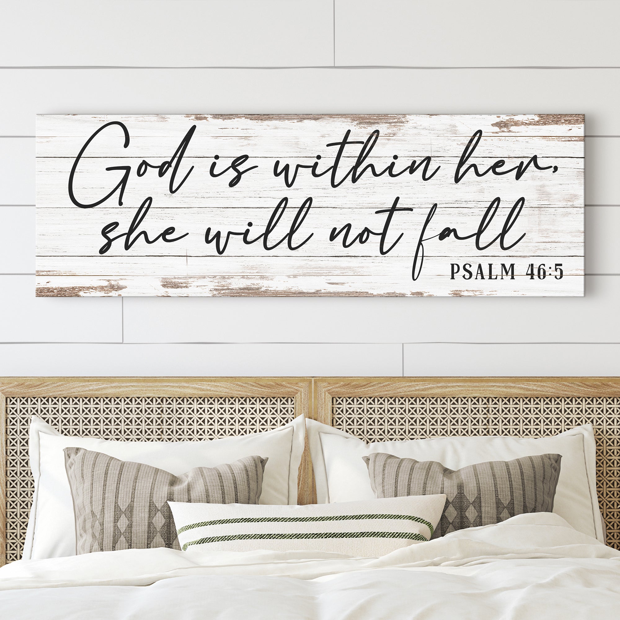 God Is Within Her She Will Not Fall Psalm 46:5 Faith Sign III