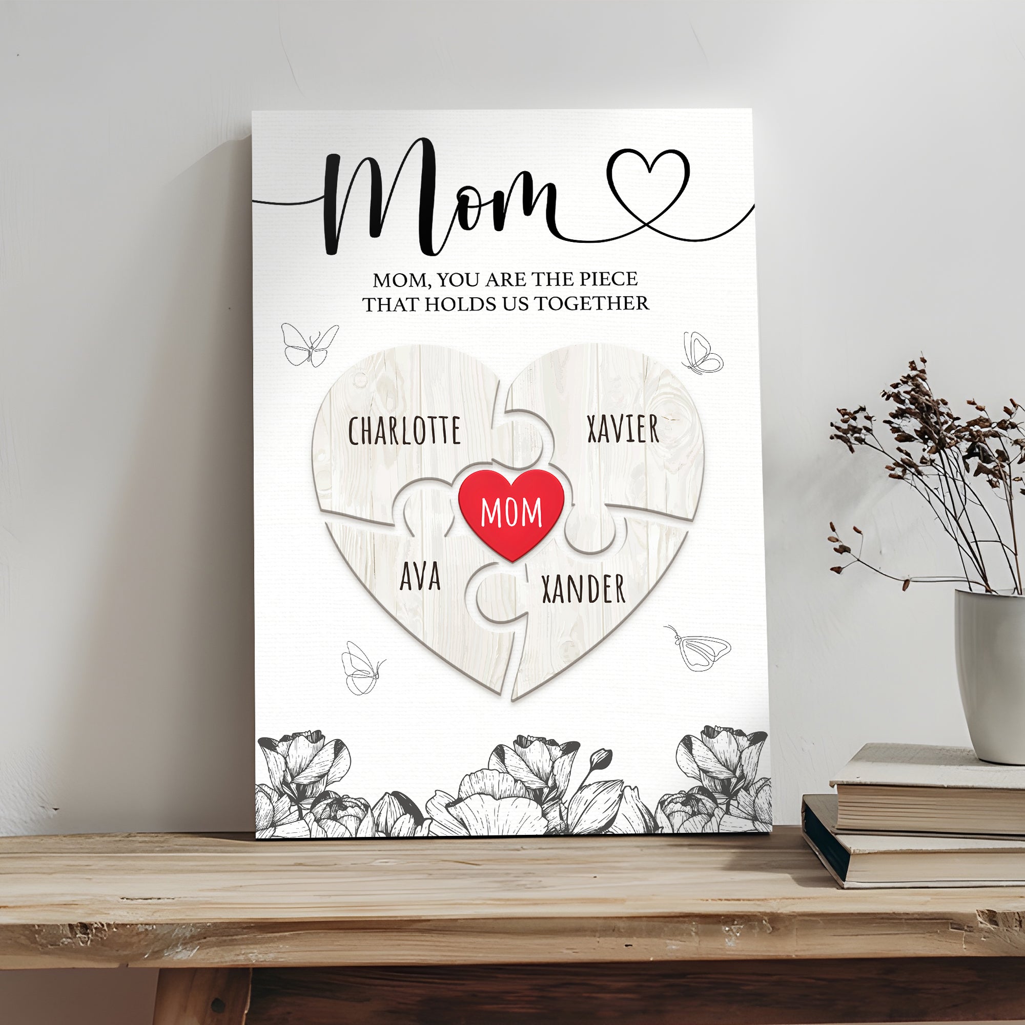 Mother&amp;#39;s Day Sign The Piece That Holds Us Together III