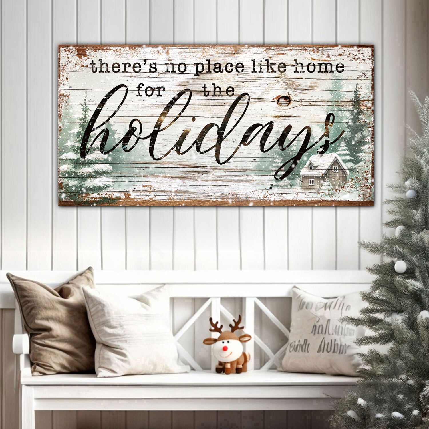 There&amp;#39;s No Place Like Home For The Holidays Christmas Sign III