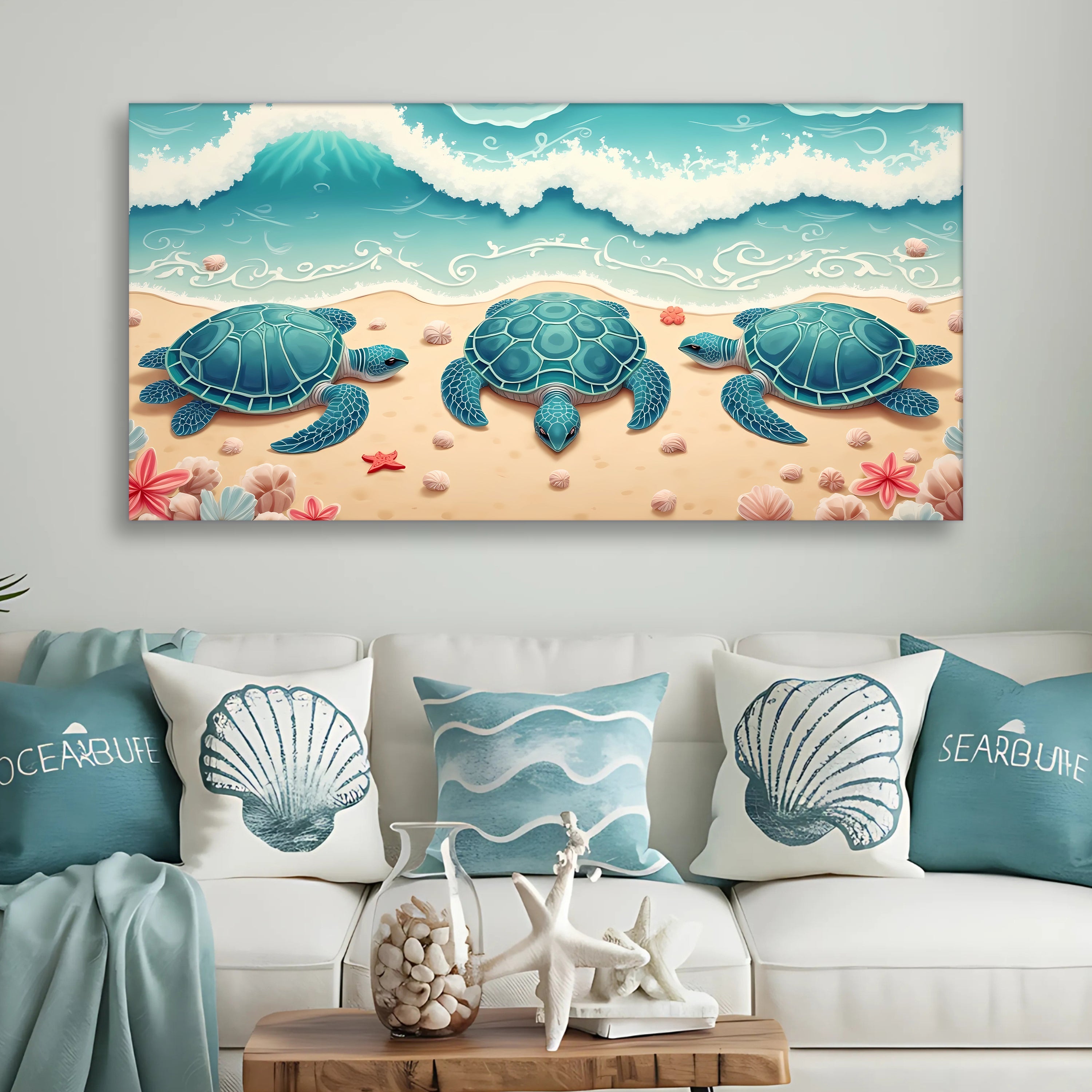 3D COASTAL WALL ART II