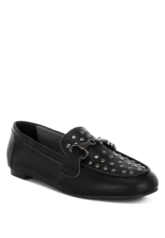 Rag Company Modaha Horsebit &amp;amp; Embellished Real Leather Women&amp;#39;s Loafers