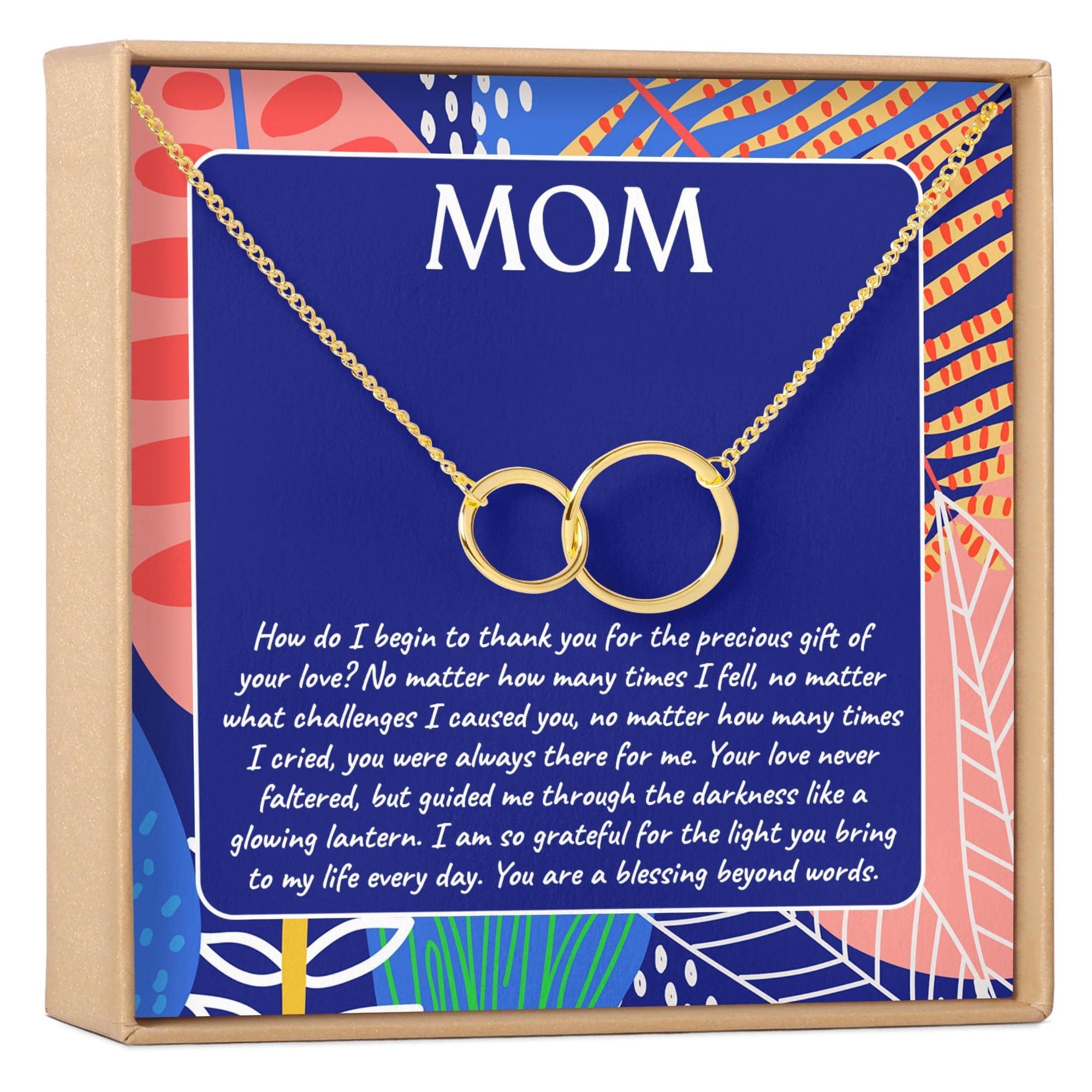 MOM DOUBLE CIRCLES NECKLACE
