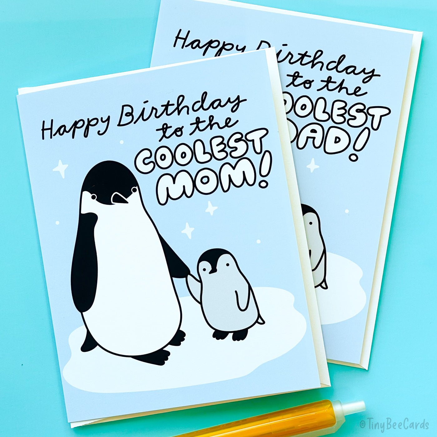 Mom or Dad Birthday or Mother&amp;#39;s / Father’s Day Card &amp;quot;Coolest Dad/Mom!”