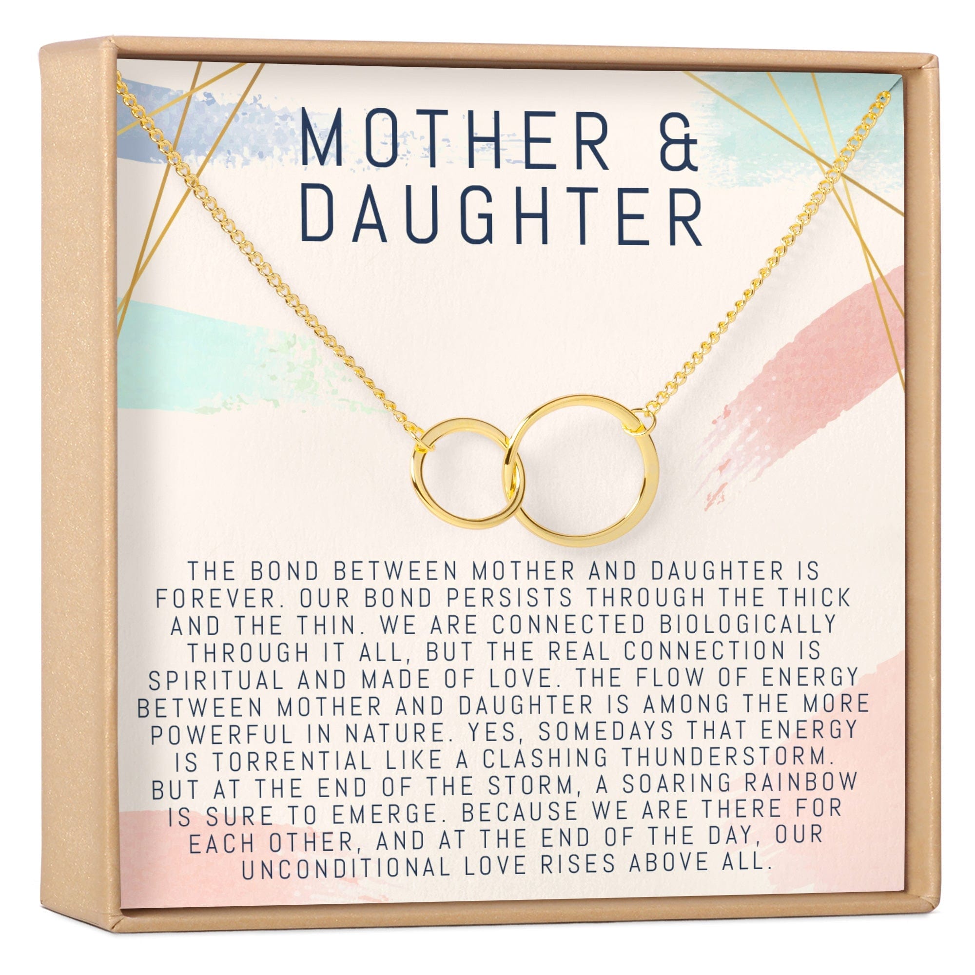 MOTHER &amp;amp; DAUGHTER DOUBLE CIRCLES NECKLACE