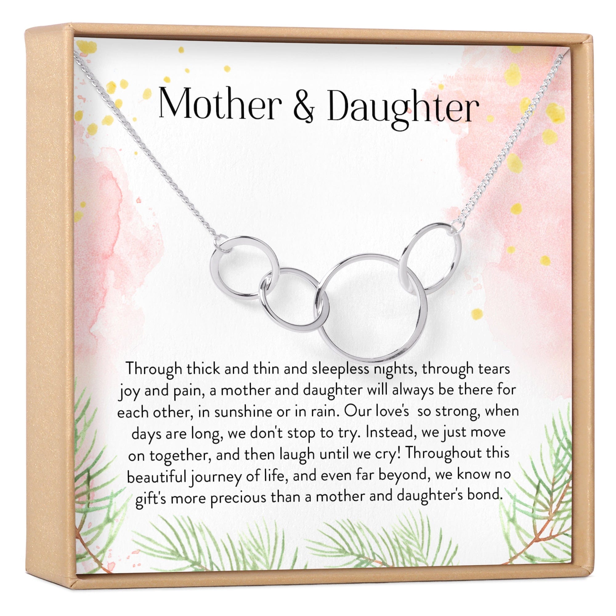 MOTHER &amp;amp; DAUGHTER FOUR CIRCLES NECKLACE