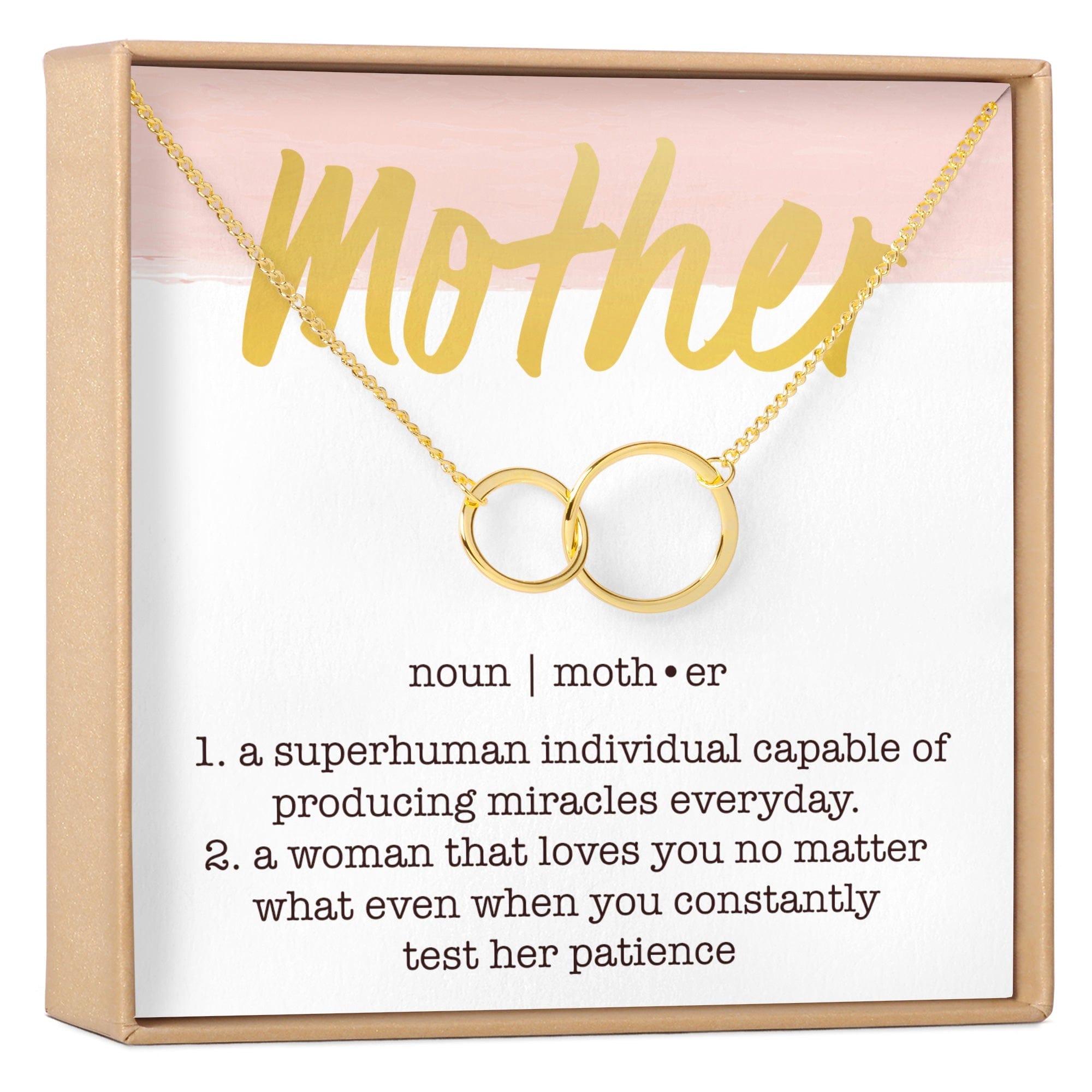 MOTHER DOUBLE CIRCLES NECKLACE
