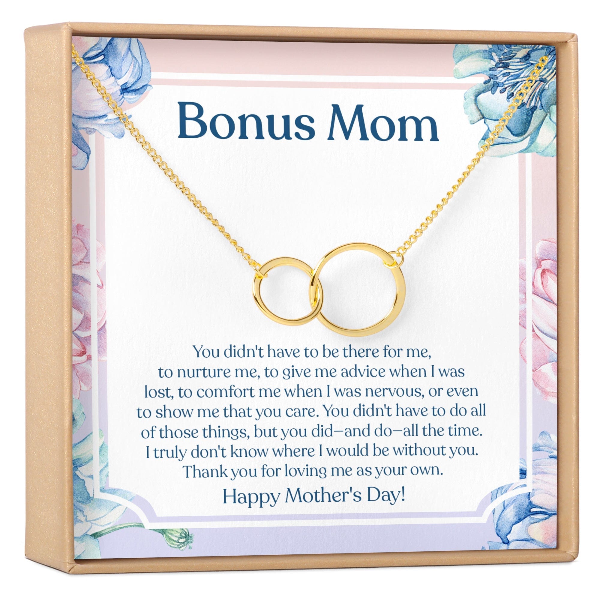 MOTHER&amp;#39;S DAY DOUBLE CIRCLES NECKLACE