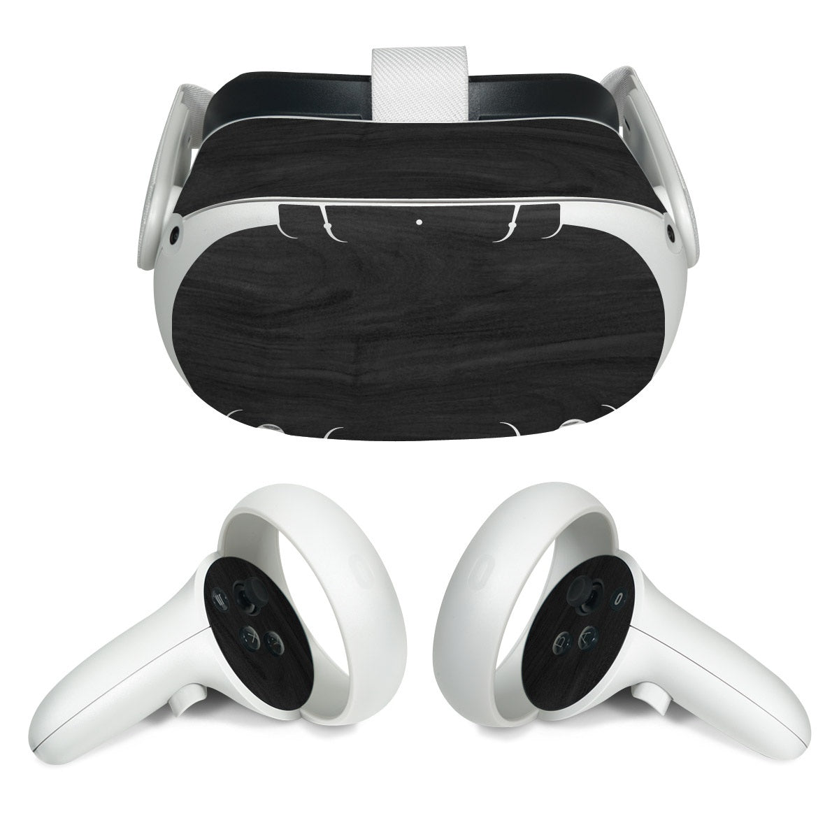 Black Woodgrain - Meta Quest 2 Skin