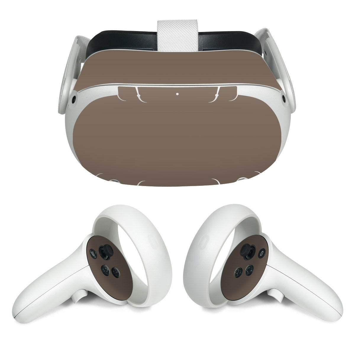 Solid State Flat Dark Earth - Meta Quest 2 Skin