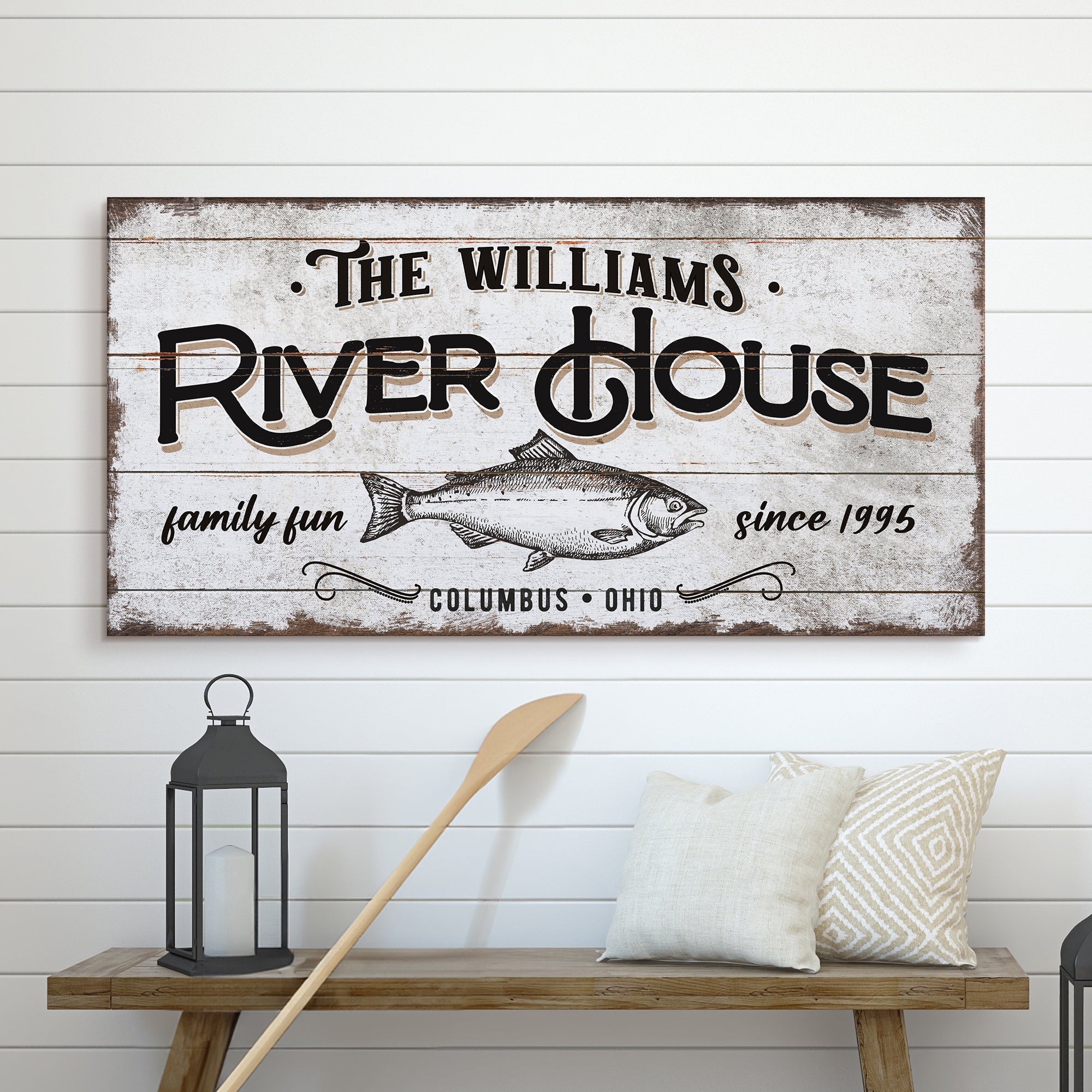 Personalized River House Sign