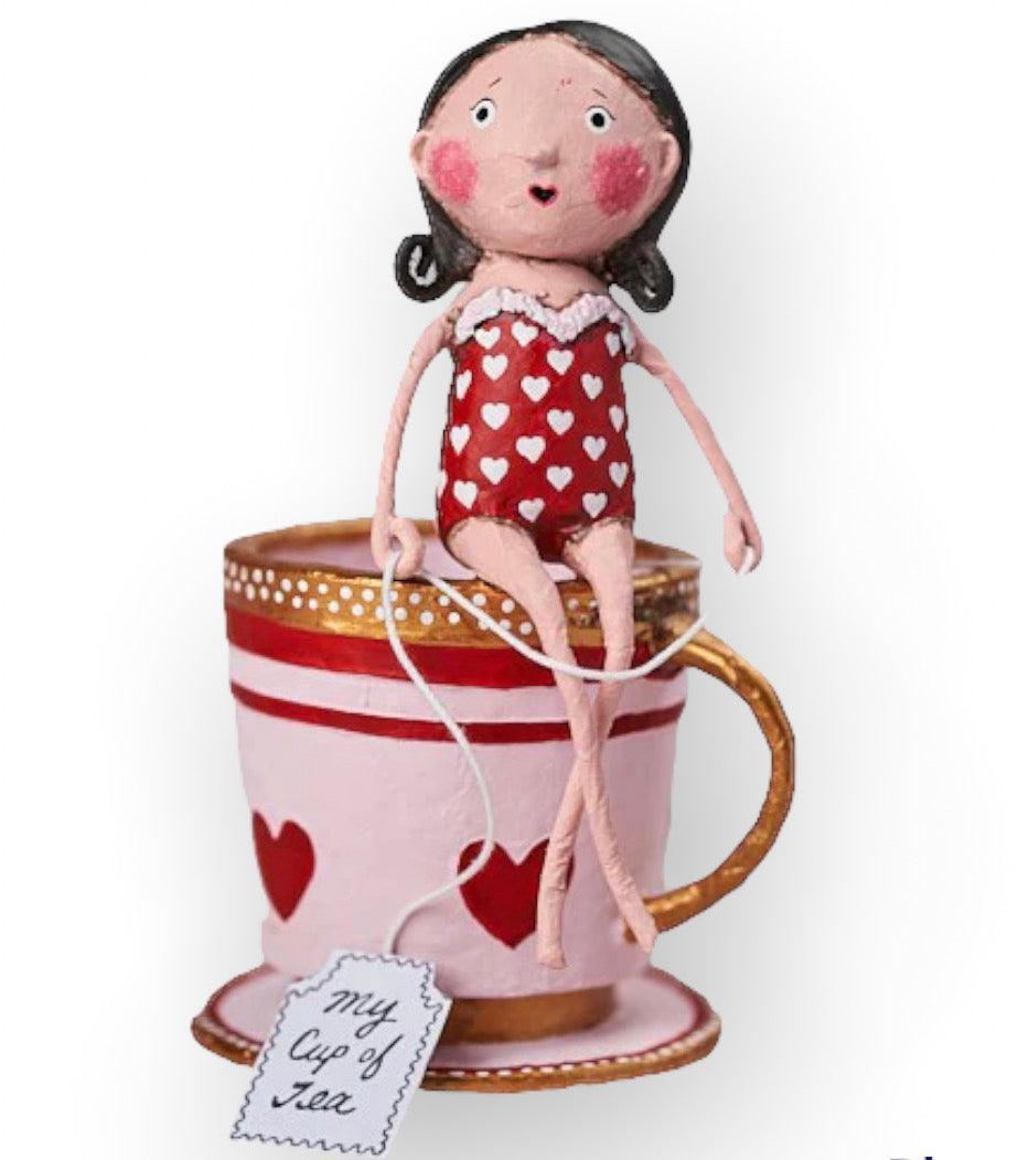 My Cup of Tea Valentine&amp;#39;s Figure by Lori Mitchell