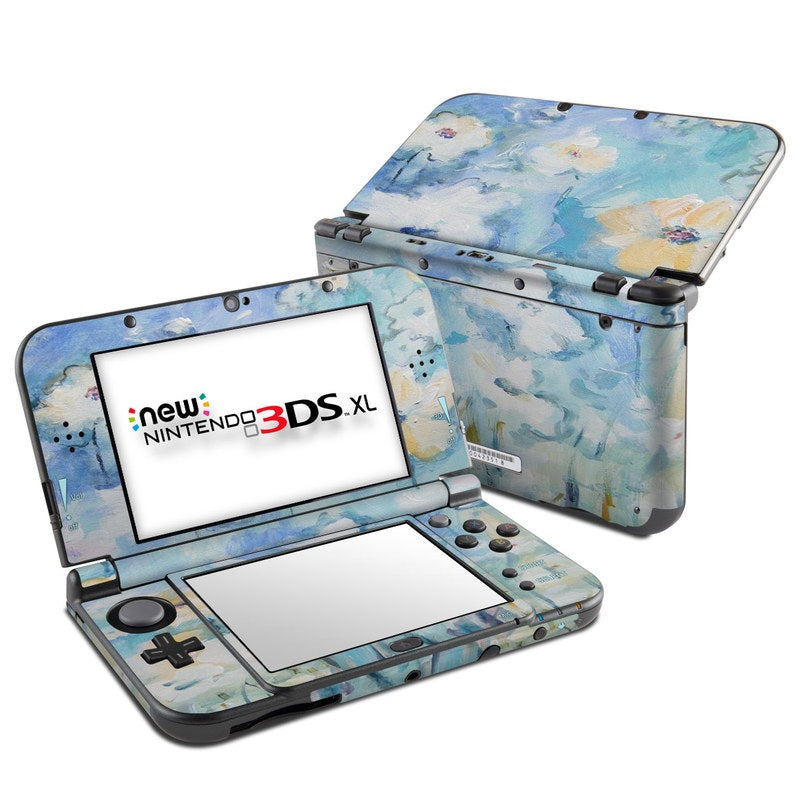 White &amp;amp; Blue - Nintendo New 3DS XL Skin