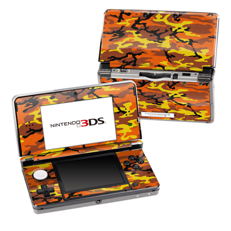 Orange Camo - Nintendo 3DS Skin