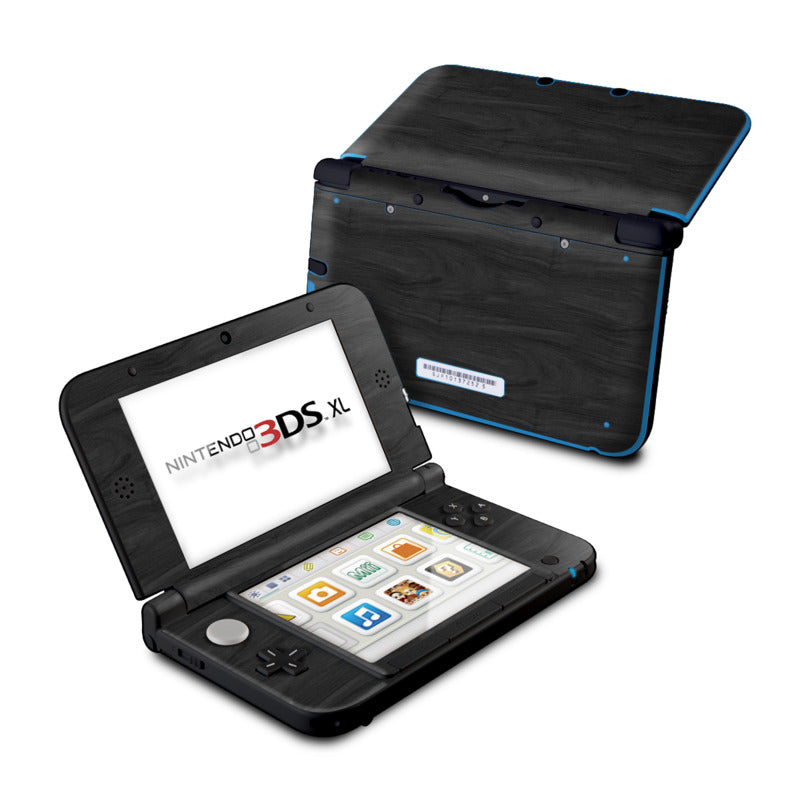 Black Woodgrain - Nintendo 3DS XL Skin