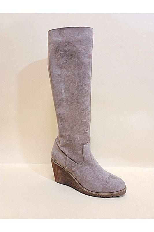 Let&amp;#39;s See Style NAVAEH-WEDGES KNEE HIGH BOOTS - Premium Quality Product | Fast Shipping &amp;amp; Returns