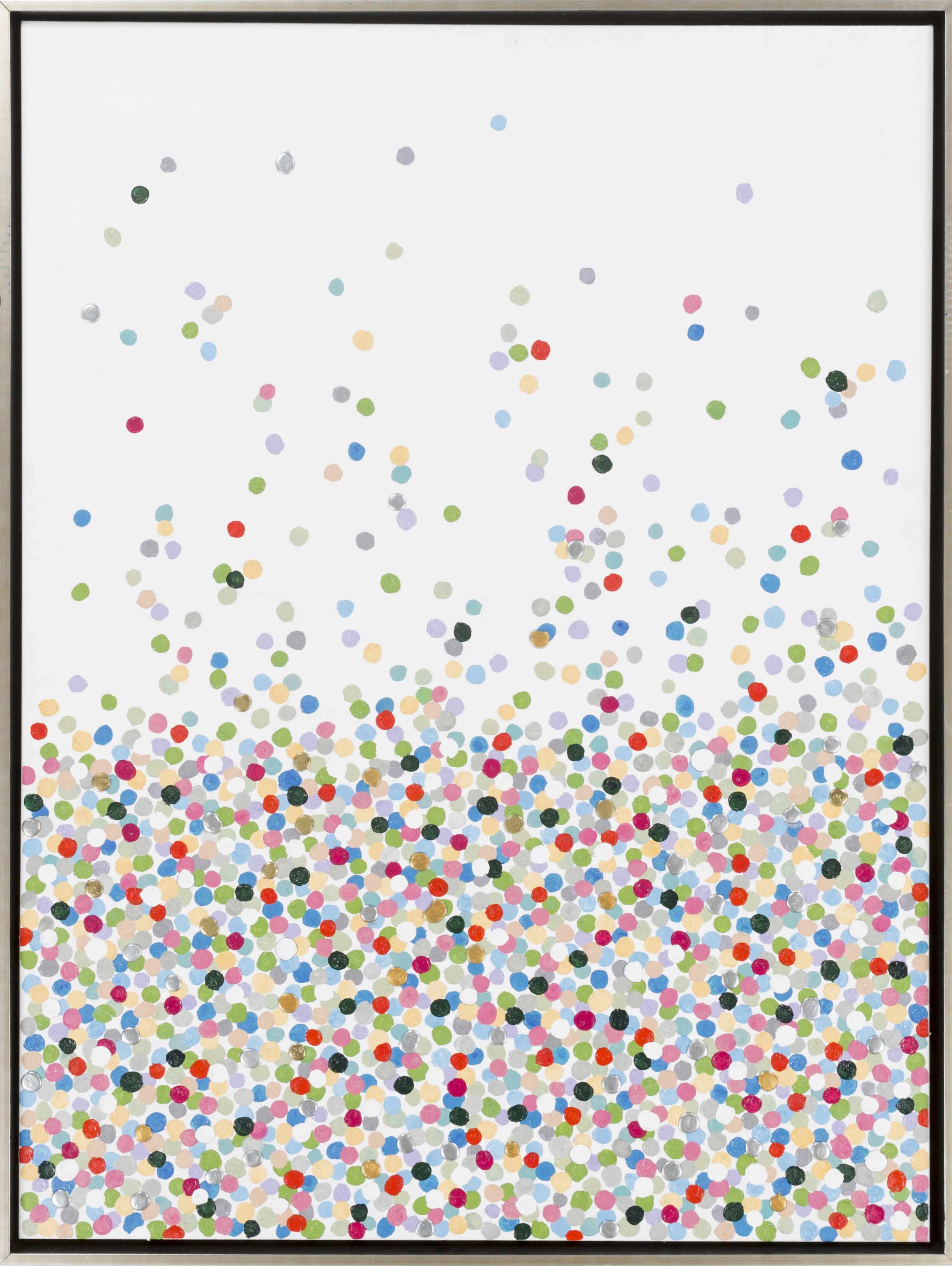 NELSE MULTICOLOR POLKA DOT PATTERN WALL ART