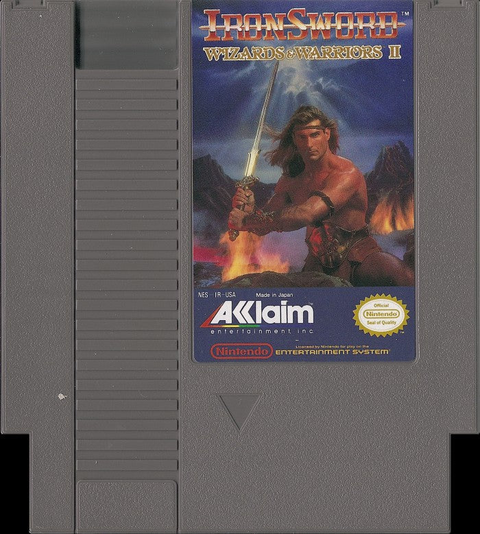 Loose NES Cart - Iron Sword: Wizards &amp;amp; Warriors II