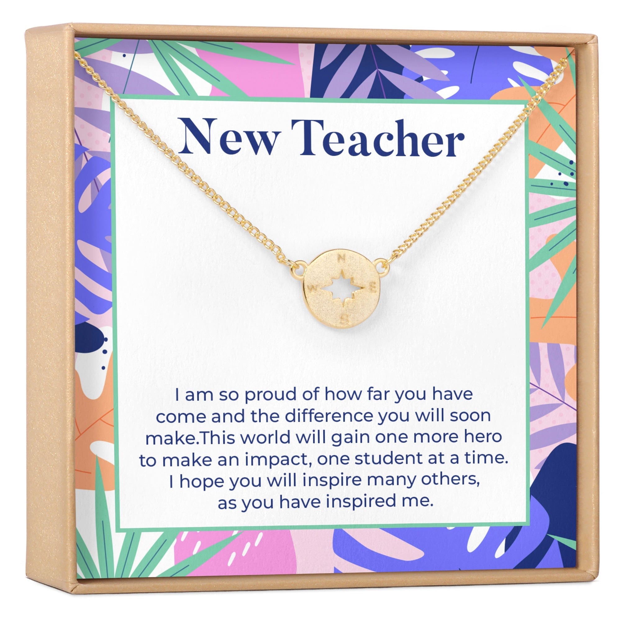 NEW TEACHER NECKLACE, MULTIPLE STYLES JEWELRY