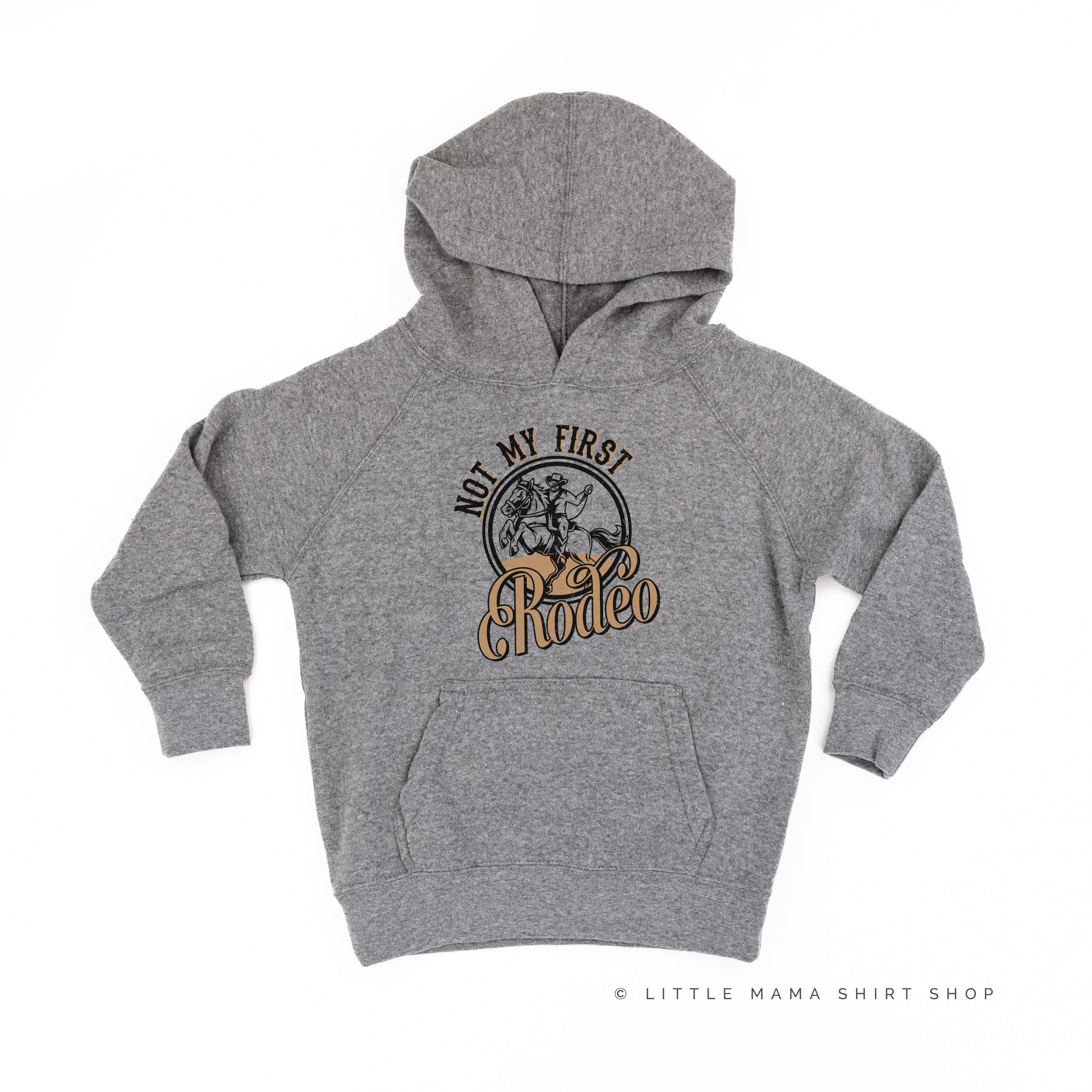 Not My First Rodeo - Distressed Design - Nickel Child Hoodie