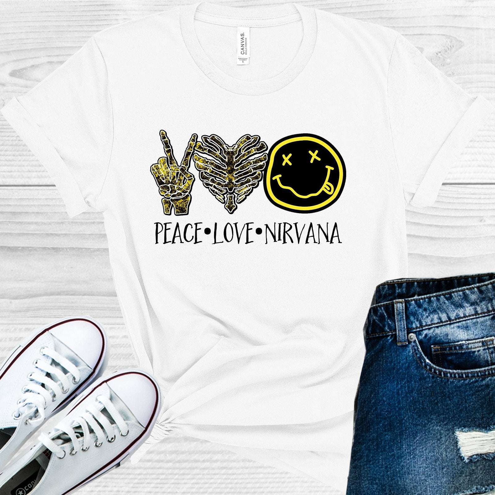 Peace Love Nirvana Graphic Tee