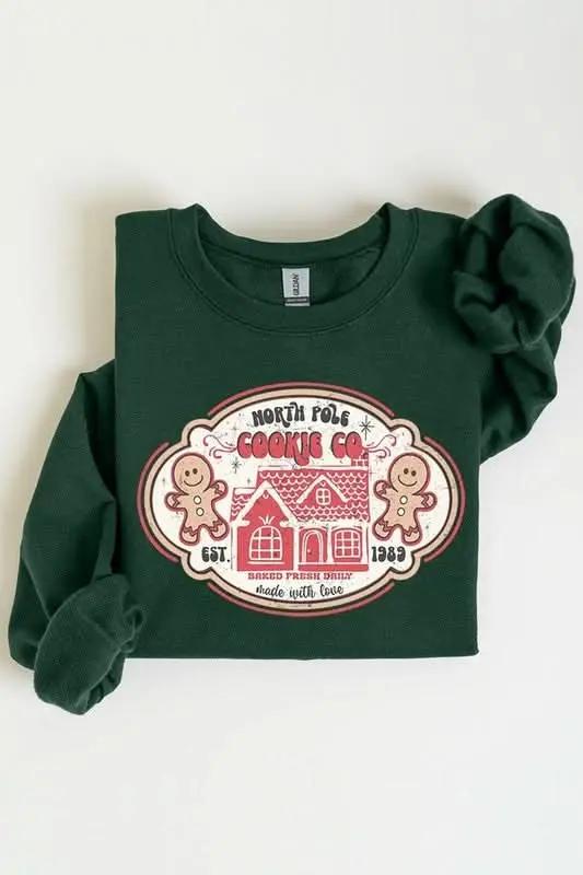 Color Bear Gingerbread Sweatshirt Unisex Holiday Graphic Crewneck Cozy