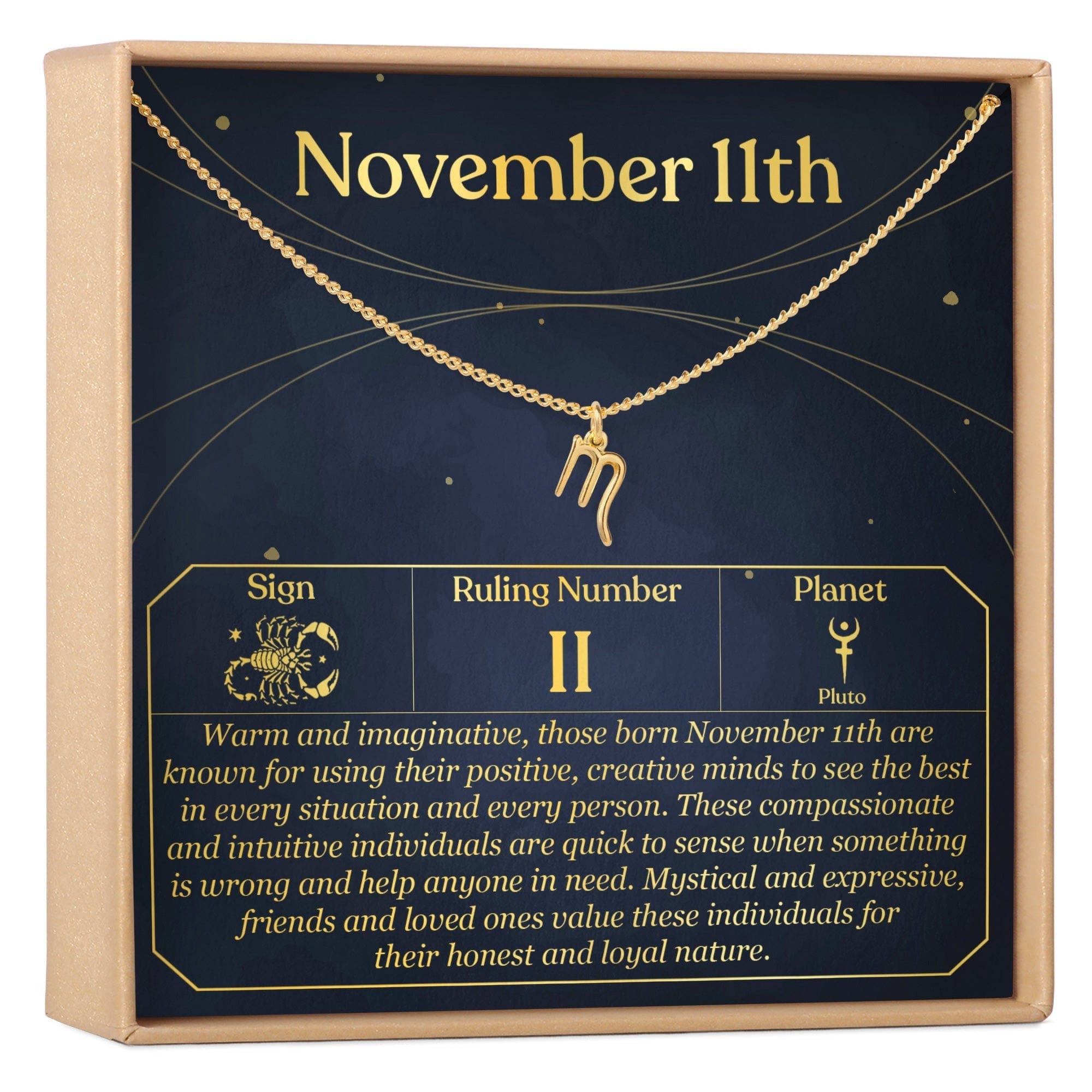 NOVEMBER 11TH SCORPIO NECKLACE